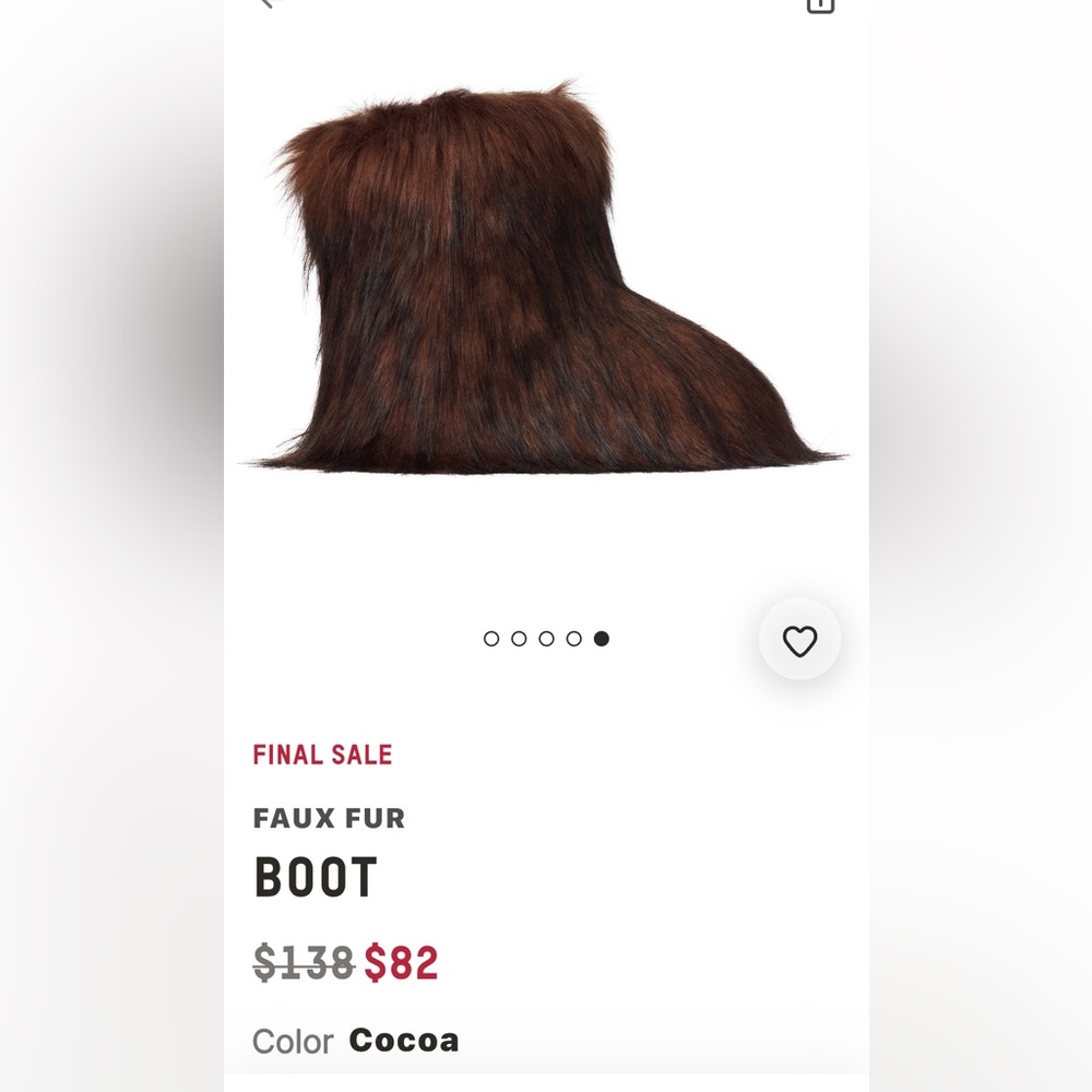 Skims Faux Fur Boots
